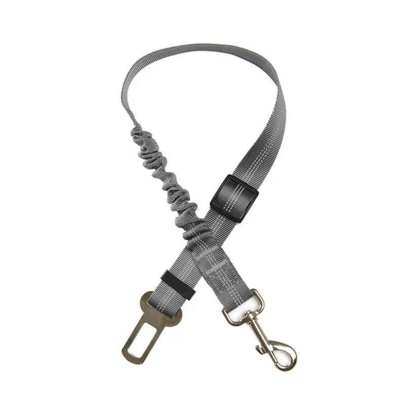 Durable Nylon Dog Seat Belt - Adjustable Reflective Elastic Lead