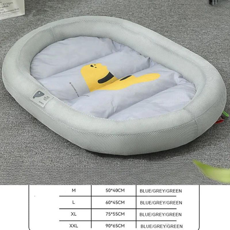 Pet Cooling Bed - Silk Ice Pad for Small Medium Dogs and Cats