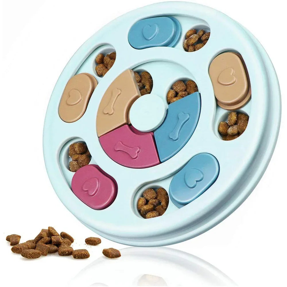 Dog Puzzle Slow Feeder Interactive Food Dispenser Non-Slip