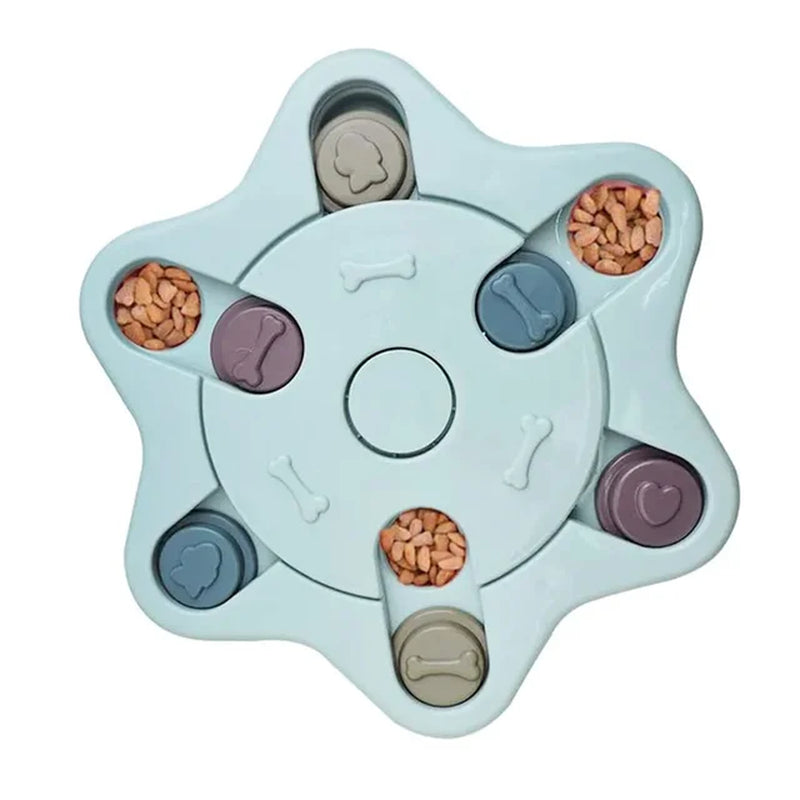 Dog Puzzle Slow Feeder Interactive Food Dispenser Non-Slip