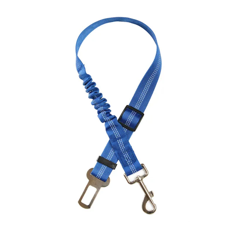 Durable Nylon Dog Seat Belt - Adjustable Reflective Elastic Lead