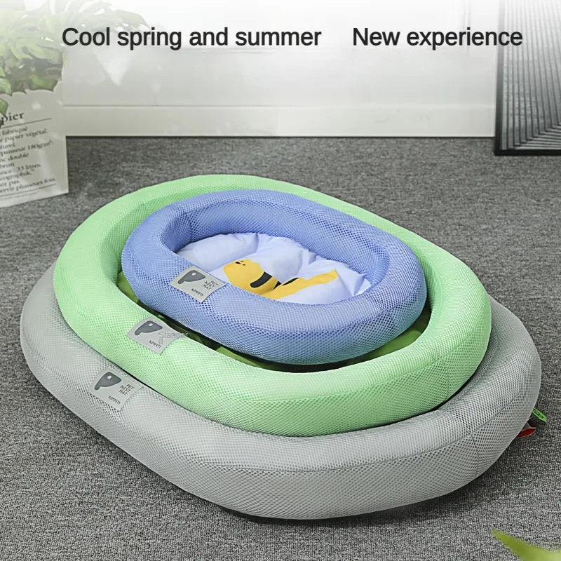 Pet Cooling Bed - Silk Ice Pad for Small Medium Dogs and Cats