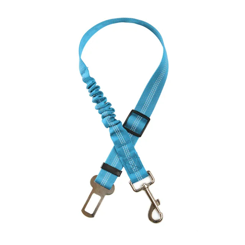 Durable Nylon Dog Seat Belt - Adjustable Reflective Elastic Lead