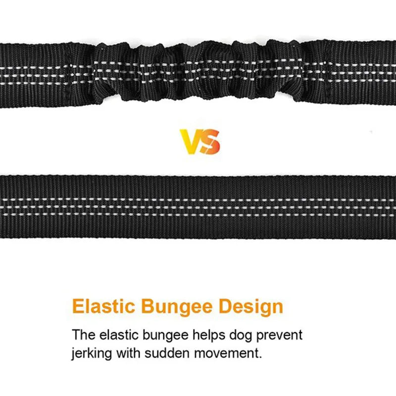 Durable Nylon Dog Seat Belt - Adjustable Reflective Elastic Lead