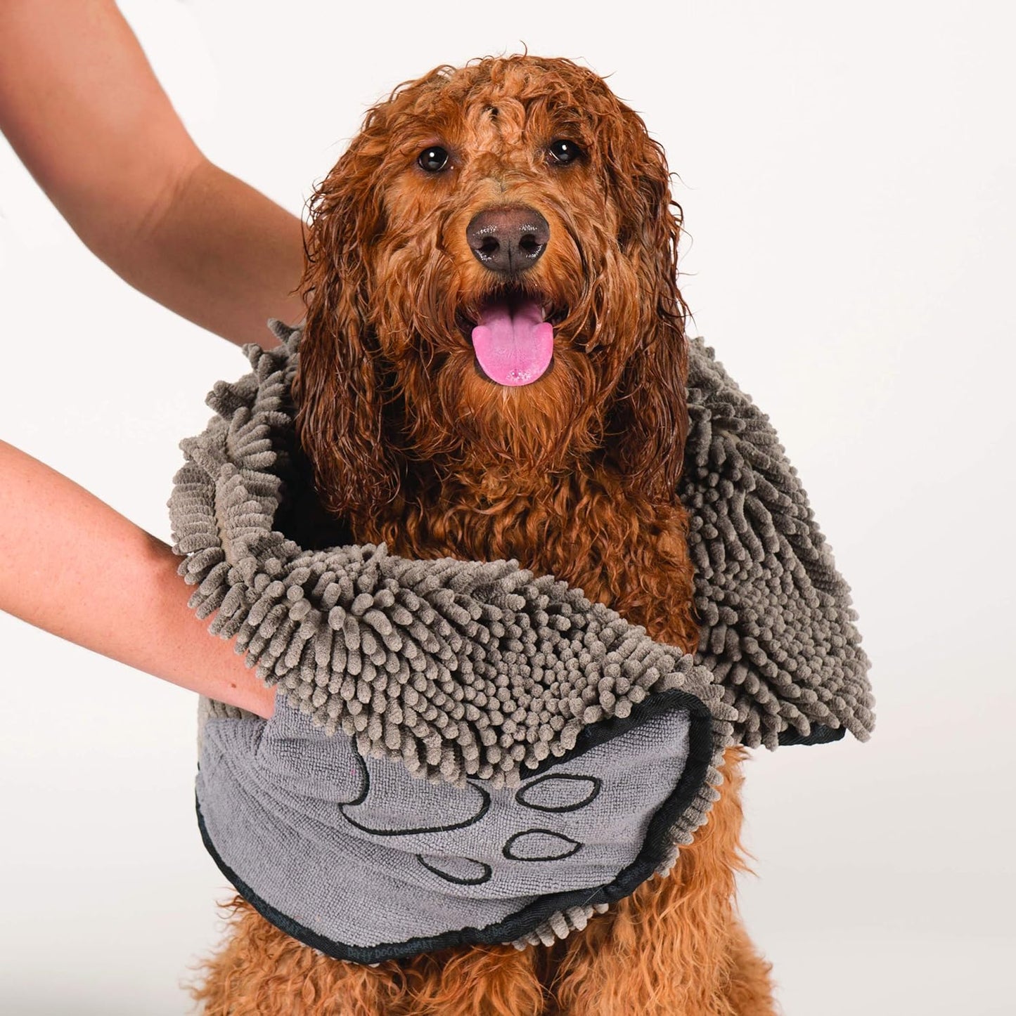 Shammy Dog Towels for Drying Dogs - Heavy Duty Soft Microfiber Bath Towel - Super Absorbent, Quick Drying, & Machine Washable