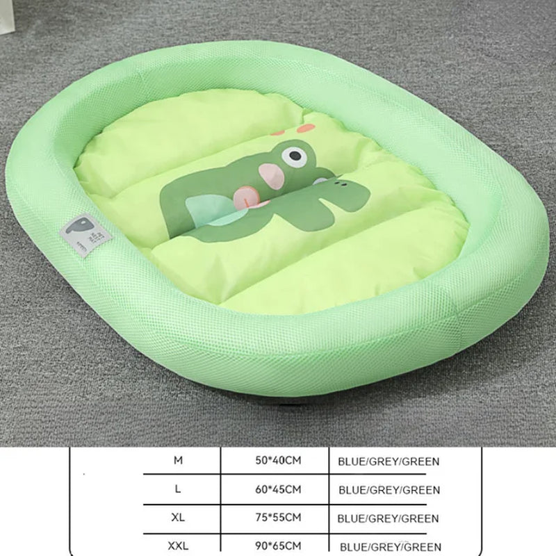 Pet Cooling Bed - Silk Ice Pad for Small Medium Dogs and Cats