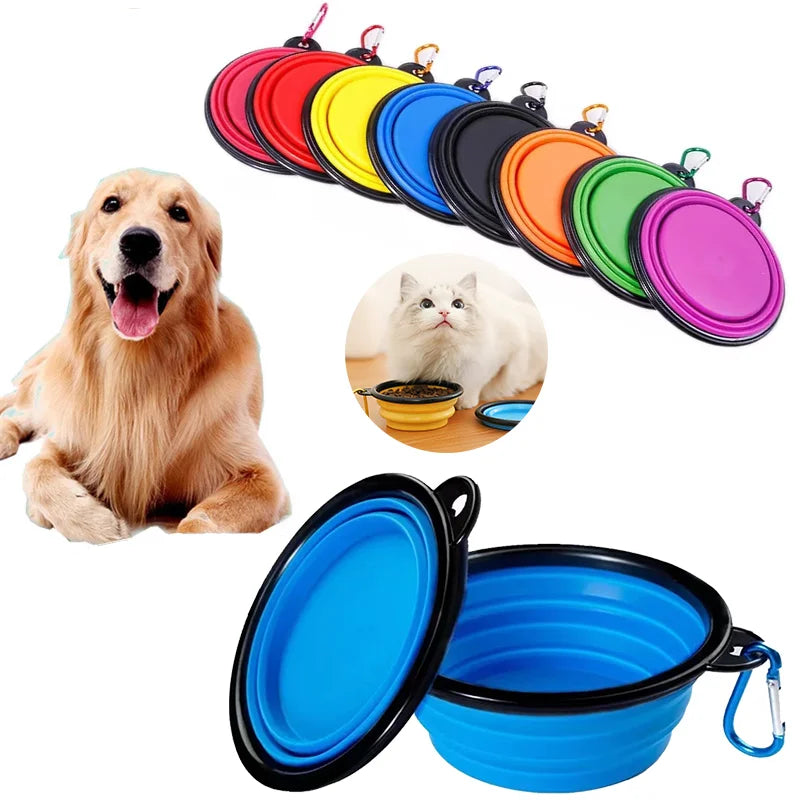 Collapsible Pet Silicone Bowl 