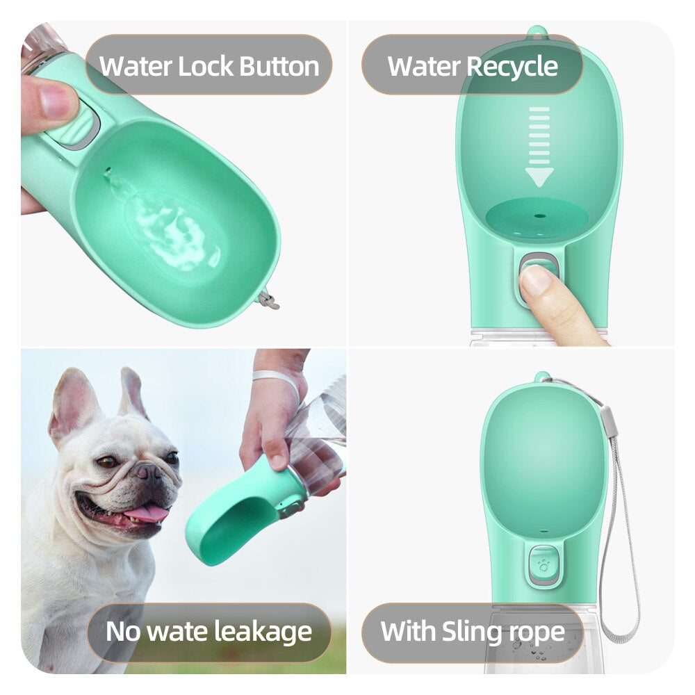 Portable Dog Water Bottle for Small or Large Dogs 