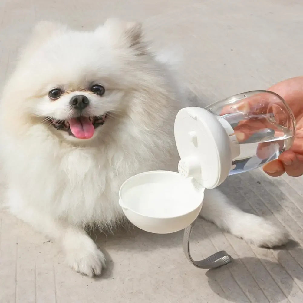 300mL Portable Pet Water Bottle, Outdoor Travel Drinking Cup