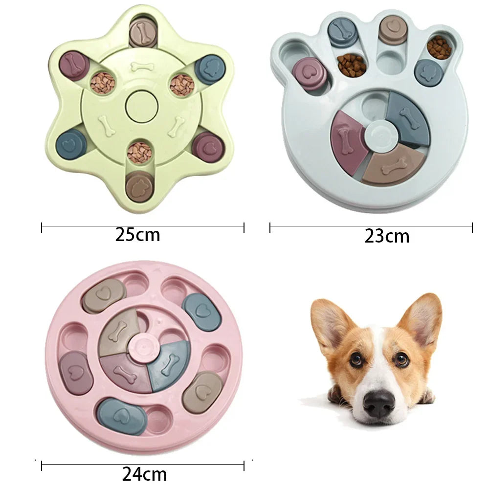 Dog Puzzle Slow Feeder Interactive Food Dispenser Non-Slip 