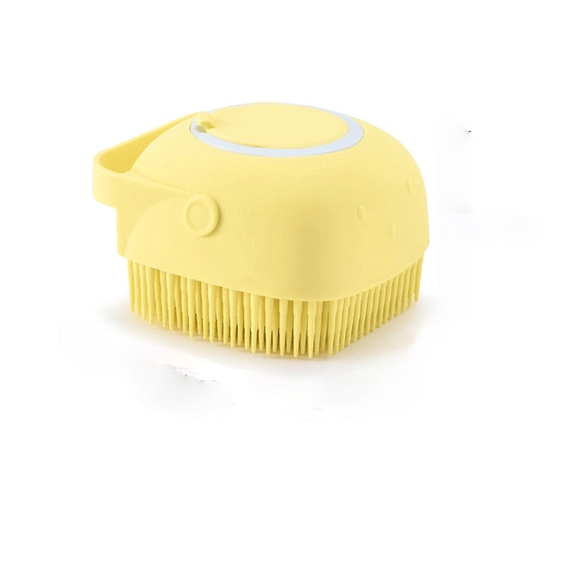 Pet Bath Massage Brush, Soft Safety Silicone, Pet Accessories for Dogs and Cats