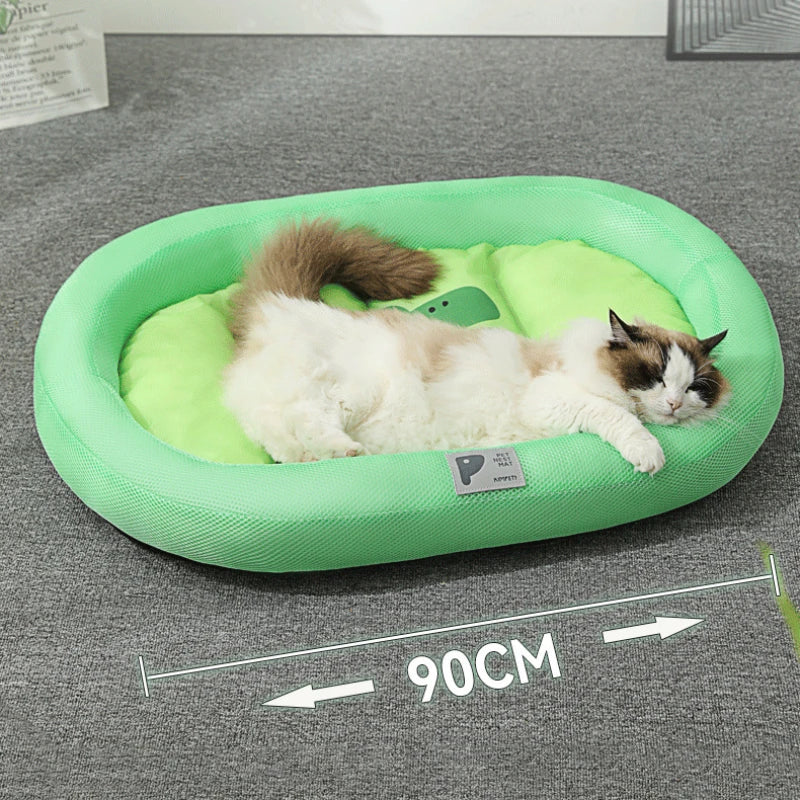 Pet Cooling Bed - Silk Ice Pad for Small Medium Dogs and Cats 