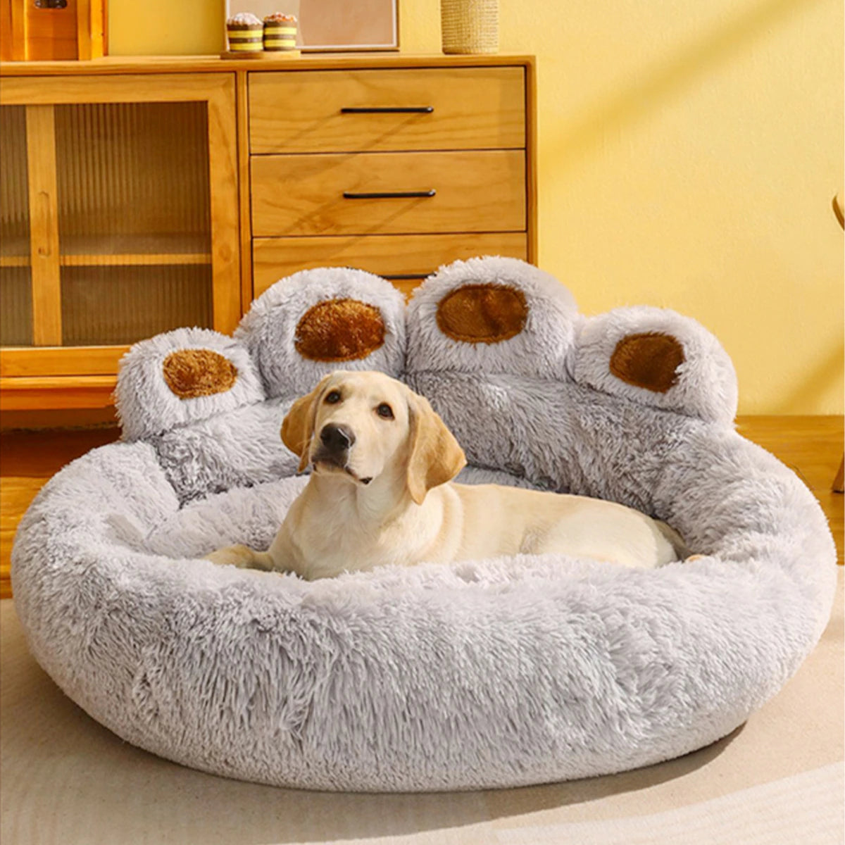 Plush Fluffy Dog Bed, Large Dogs Beds Bedding 