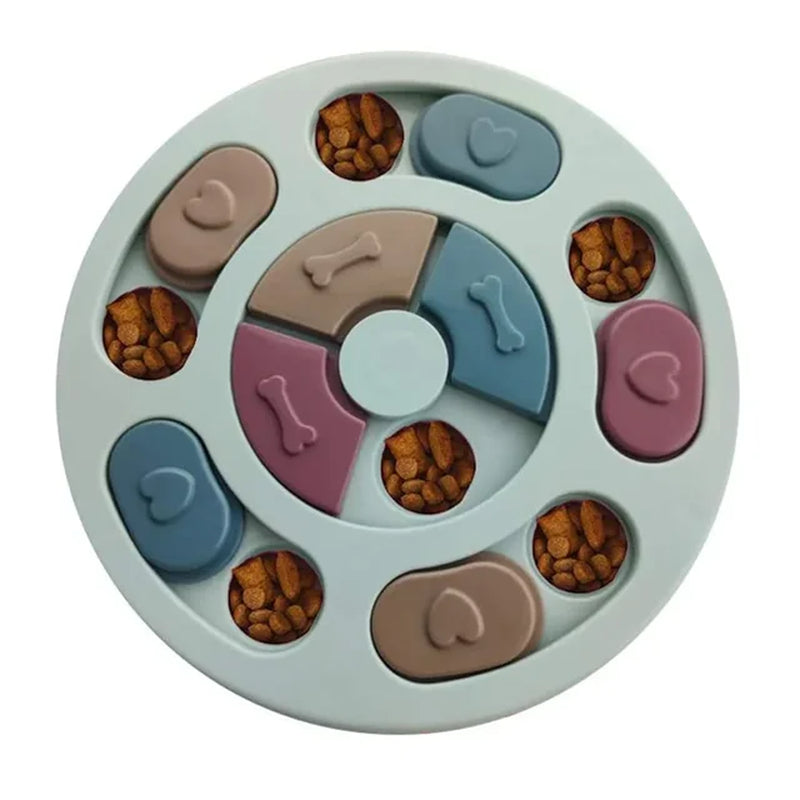 Dog Puzzle Slow Feeder Interactive Food Dispenser Non-Slip 