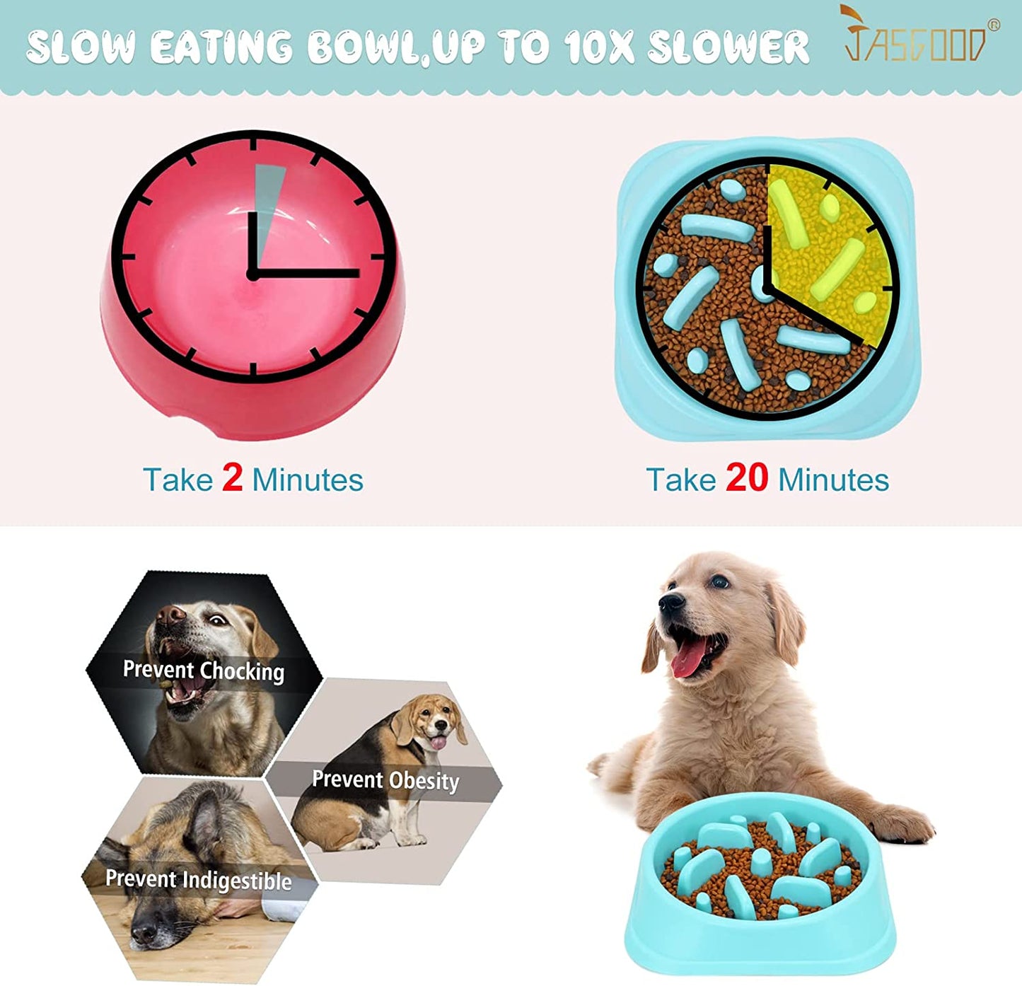  Slow Feeder Dog Bowl