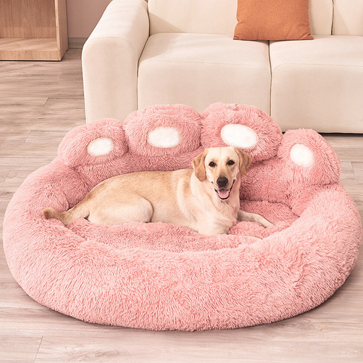 Plush Fluffy Dog Bed, Large Dogs Beds Bedding 