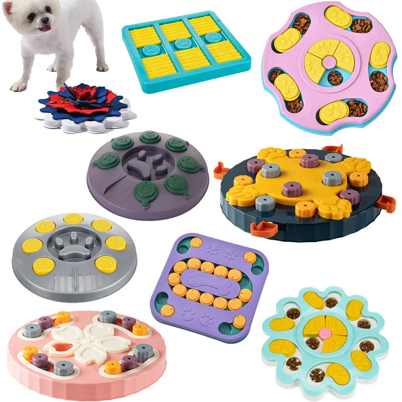 Dog Puzzle Slow Feeder Interactive Food Dispenser Non-Slip 