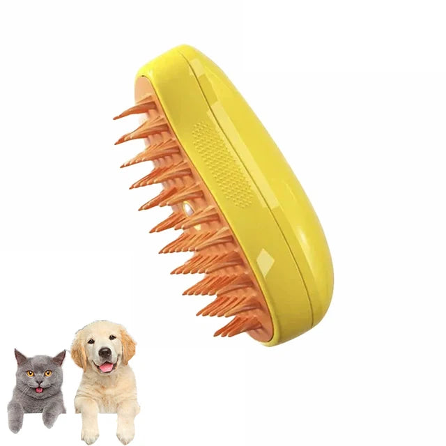 Cat Dog Steamy Brush Electric Sprayer for Massage Pet Grooming Tool Shedding 3 in 1 Electric Sprays Massage Combs