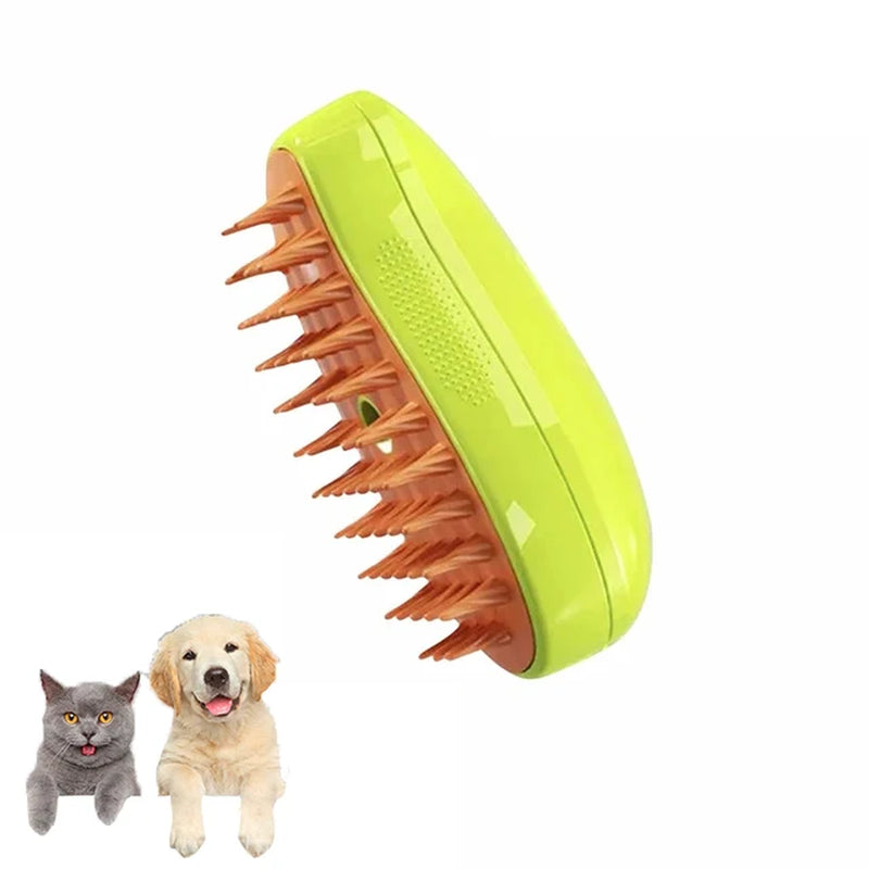 Cat Dog Steamy Brush Electric Sprayer for Massage Pet Grooming Tool Shedding 3 in 1 Electric Sprays Massage Combs