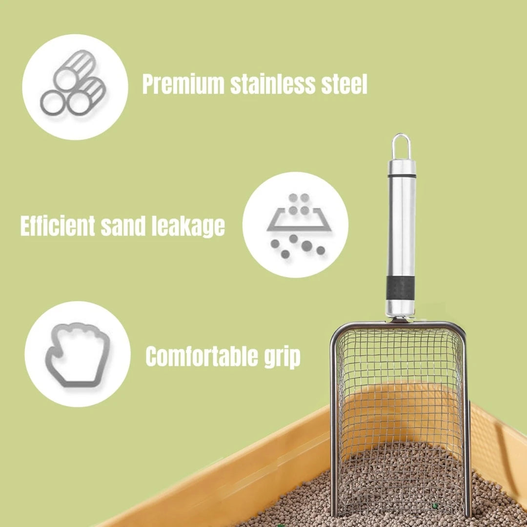 Stainless Steel Cat Litter Scoop 