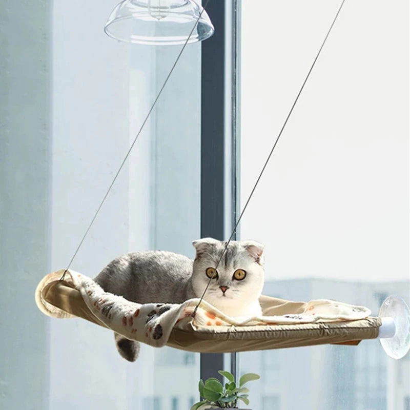 Hanging Cat Bed Pet Cat Hammock, Climbing Frame Sunny Window Seat - 20Kg