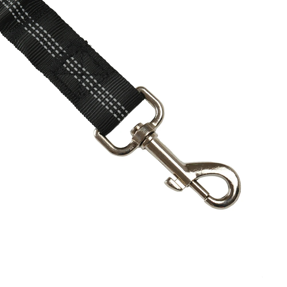 Durable Nylon Dog Seat Belt - Adjustable Reflective Elastic Lead 