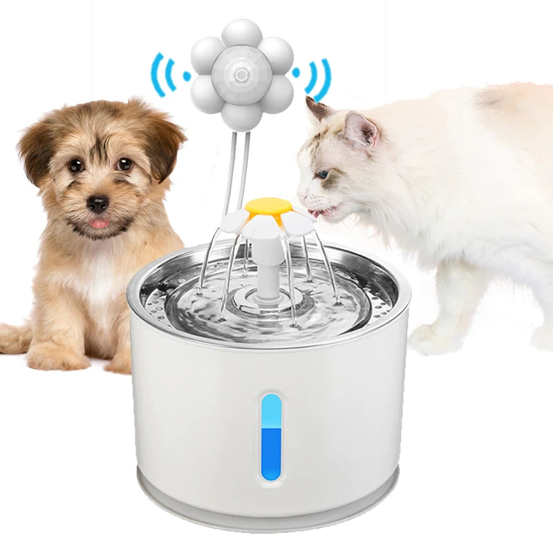 Cat Water Fountain with Infrared Motion Sensor - LED Lighting Power Adapter