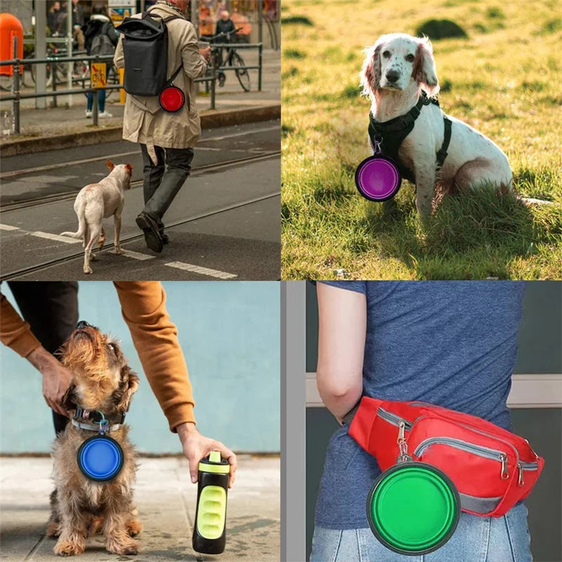 Collapsible Pet Silicone Bowl 