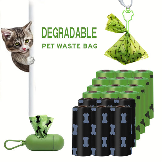 Environmentally Friendly Biodegradable Dog Poop Bag Dispenser Dog Poop Bags Thickened Poop Bags Leak-Proof Dog Waste Bags For Pet Supplies