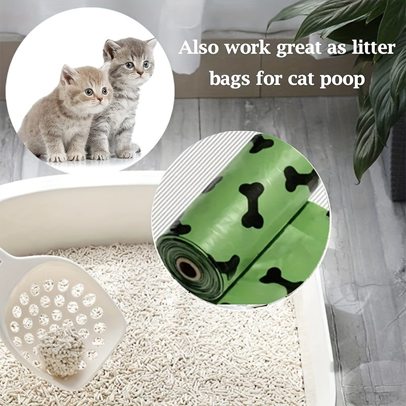 Environmentally Friendly Biodegradable Dog Poop Bag Dispenser Dog Poop Bags Thickened Poop Bags Leak-Proof Dog Waste Bags For Pet Supplies