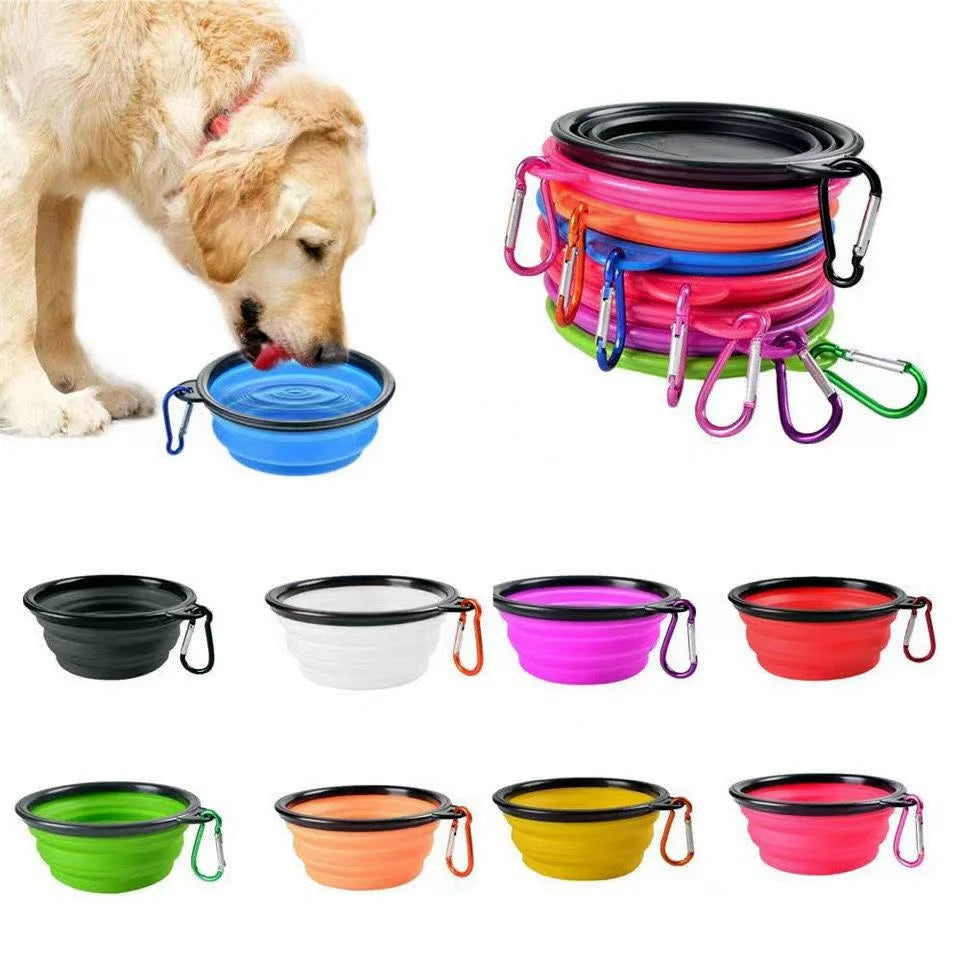 Collapsible Pet Silicone Bowl 